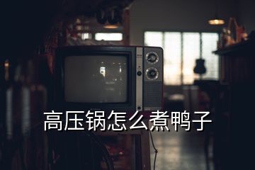 高壓鍋怎么煮鴨子