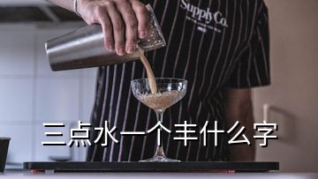 三點水一個豐什么字