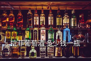 拉菲葡萄酒 多少錢一瓶