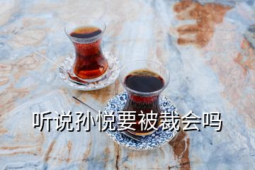 聽說孫悅要被裁會(huì)嗎