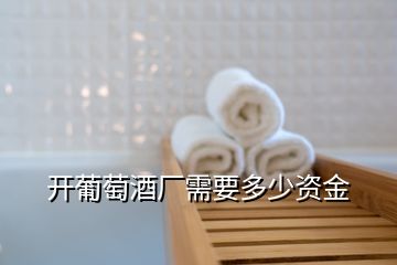 開葡萄酒廠需要多少資金