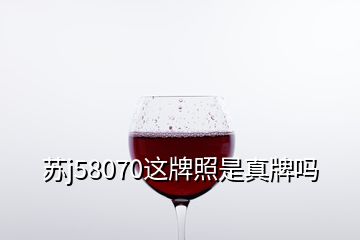 蘇j58070這牌照是真牌嗎